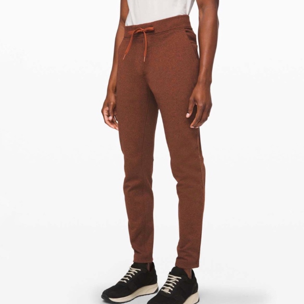 Lululemon Men’s City Sweatpants Rust Brown Red Joggers Athletic M5707S Small